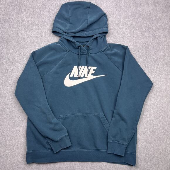 Nike Other - Nike Hoodie Mens‎ Medium Blue Drawstring Sweatshirt Long Sleeve